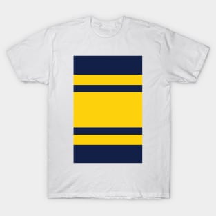 Los Angeles Varsity Retro Home Navy & Yellow Design T-Shirt